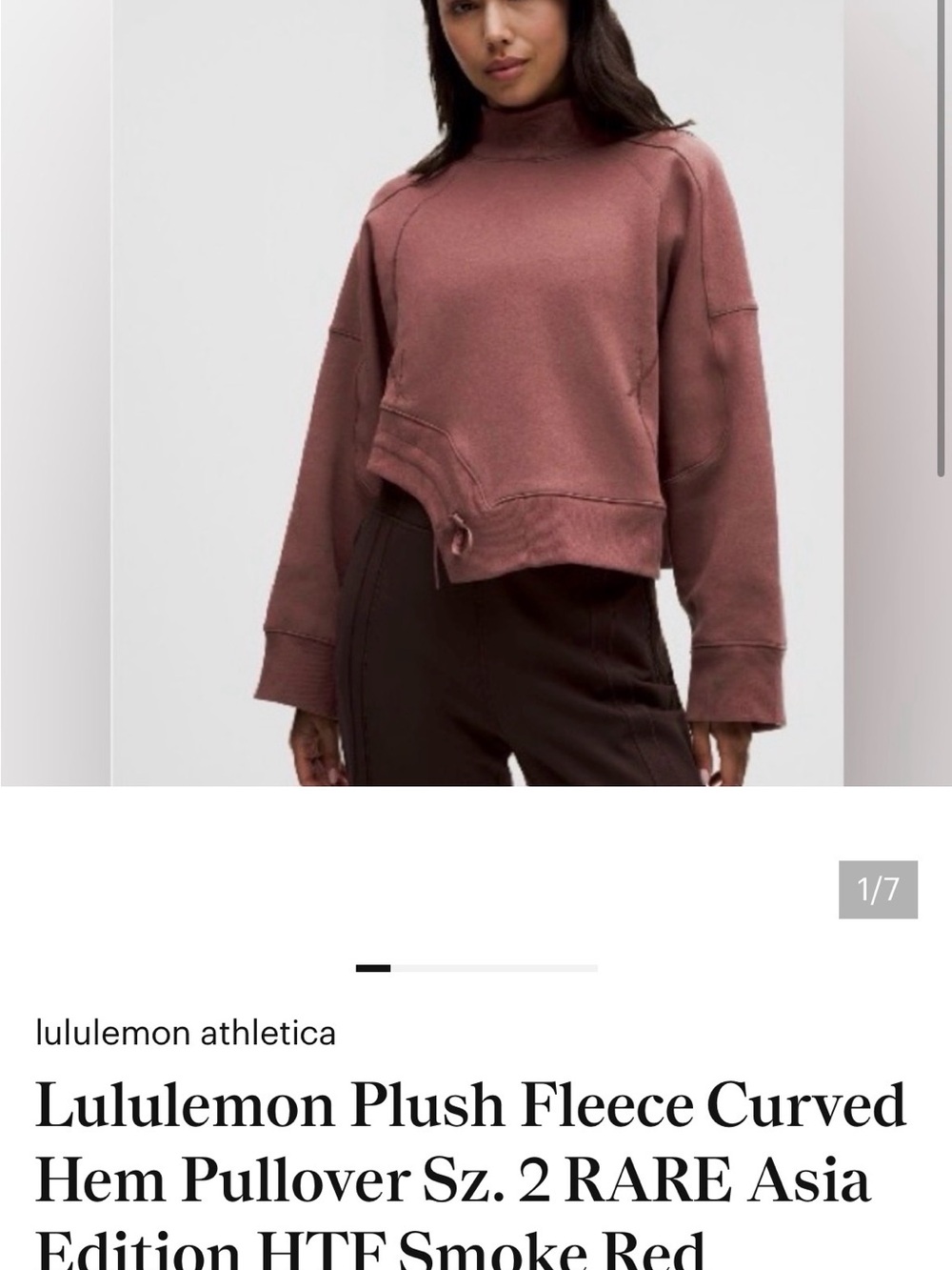 lululemon athletica Plush Fleece Pullover - Smoky Rose